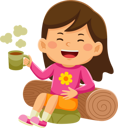 پیش‌نمایش فایل girl-drinking-coffee-9318256 از پک فعالیت روزانه کودکان