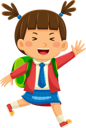 پیش‌نمایش فایل girl-going-to-school-9317165 از پک فعالیت روزانه کودکان