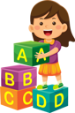 پیش‌نمایش فایل girl-playing-alphabet-blocks-9317147 از پک فعالیت روزانه کودکان