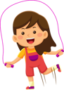 پیش‌نمایش فایل girl-playing-jumping-rope-9318254 از پک فعالیت روزانه کودکان