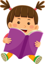 پیش‌نمایش فایل girl-reading-book-9317141 از پک فعالیت روزانه کودکان