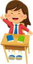 پیش‌نمایش فایل school-girl-sitting-at-desk-9317316 از پک فعالیت روزانه کودکان