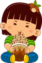 پیش‌نمایش فایل girl-eating-coffee-almond-ice-cream-9313770 از پک کودکان خوردن دسر