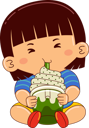 پیش‌نمایش فایل little-girl-eating-ice-cream-9313773 از پک کودکان خوردن دسر
