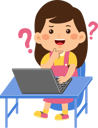 پیش‌نمایش فایل confused-cute-little-kid-girl-use-laptop-9313283 از پک کودکان کوچک در حال استفاده از دستگاه‌های تکنولوژی