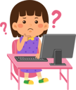 پیش‌نمایش فایل confused-girl-use-computer-9313271 از پک کودکان کوچک در حال استفاده از دستگاه‌های تکنولوژی