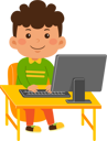 پیش‌نمایش فایل cute-little-kid-boy-use-computer-9313246 از پک کودکان کوچک در حال استفاده از دستگاه‌های تکنولوژی