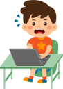 پیش‌نمایش فایل cute-little-kid-boy-use-laptop-9313258 از پک کودکان کوچک در حال استفاده از دستگاه‌های تکنولوژی