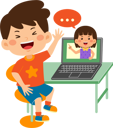 پیش‌نمایش فایل cute-little-kid-boy-use-laptop-for-video-call-9313260 از پک کودکان کوچک در حال استفاده از دستگاه‌های تکنولوژی