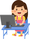 پیش‌نمایش فایل cute-little-kid-girl-use-computer-9313266 از پک کودکان کوچک در حال استفاده از دستگاه‌های تکنولوژی