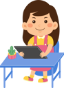 پیش‌نمایش فایل cute-little-kid-girl-use-graphic-tablet-9313274 از پک کودکان کوچک در حال استفاده از دستگاه‌های تکنولوژی
