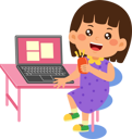 پیش‌نمایش فایل girl-use-laptop-9313289 از پک کودکان کوچک در حال استفاده از دستگاه‌های تکنولوژی