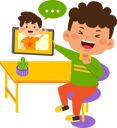 پیش‌نمایش فایل happy-boy-doing-video-call-9313256 از پک کودکان کوچک در حال استفاده از دستگاه‌های تکنولوژی