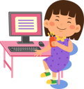 پیش‌نمایش فایل kid-girl-use-computer-9313273 از پک کودکان کوچک در حال استفاده از دستگاه‌های تکنولوژی