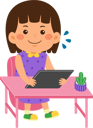 پیش‌نمایش فایل kid-girl-use-graphic-tablet-9313278 از پک کودکان کوچک در حال استفاده از دستگاه‌های تکنولوژی