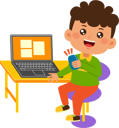 پیش‌نمایش فایل little-kid-boy-use-laptop-9313265 از پک کودکان کوچک در حال استفاده از دستگاه‌های تکنولوژی