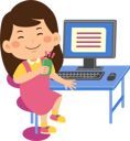 پیش‌نمایش فایل little-kid-girl-use-computer-9313269 از پک کودکان کوچک در حال استفاده از دستگاه‌های تکنولوژی