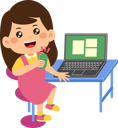 پیش‌نمایش فایل little-kid-girl-use-laptop-9313285 از پک کودکان کوچک در حال استفاده از دستگاه‌های تکنولوژی