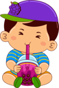 پیش‌نمایش فایل boy-drinking-iced-bubble-grape-tea-9383451 از پک پسر در حال نوشیدن