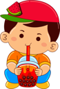 پیش‌نمایش فایل boy-drinking-iced-bubble-watermelon-tea-9383457 از پک پسر در حال نوشیدن