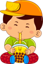پیش‌نمایش فایل boy-drinking-iced-buble-lemon-tea-9383458 از پک پسر در حال نوشیدن