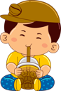 پیش‌نمایش فایل boy-drinking-iced-coffee-9383461 از پک پسر در حال نوشیدن