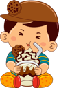 پیش‌نمایش فایل boy-drinking-iced-mocha-cookie-crumble-9383464 از پک پسر در حال نوشیدن