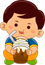 پیش‌نمایش فایل boy-drinking-tiramisu-ice-cream-float-9383470 از پک پسر در حال نوشیدن