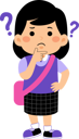 پیش‌نمایش فایل confused-girl-student-9455504 از پک دانش آموز دختر با لباس مدرسه