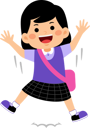 پیش‌نمایش فایل girl-student-jumping-out-of-joy-9455507 از پک دانش آموز دختر با لباس مدرسه