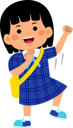 پیش‌نمایش فایل girl-student-raising-hand-9455524 از پک دانش آموز دختر با لباس مدرسه