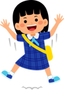 پیش‌نمایش فایل girl-student-raising-hands-9455522 از پک دانش آموز دختر با لباس مدرسه