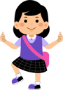 پیش‌نمایش فایل girl-student-showing-thumbs-up-9455516 از پک دانش آموز دختر با لباس مدرسه