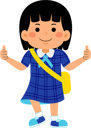 پیش‌نمایش فایل girl-student-showing-thumbs-up-9455532 از پک دانش آموز دختر با لباس مدرسه