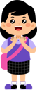 پیش‌نمایش فایل surprised-girl-student-9455513 از پک دانش آموز دختر با لباس مدرسه