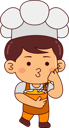 پیش‌نمایش فایل cute-baker-boy-making-food-10288838 از پک نانوا ناز