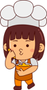 پیش‌نمایش فایل cute-baker-girl-making-food-10288845 از پک نانوا ناز