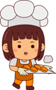 پیش‌نمایش فایل cute-female-baker-10288842 از پک نانوا ناز