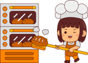 پیش‌نمایش فایل female-baker-making-bread-10288846 از پک نانوا ناز