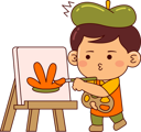 پیش‌نمایش فایل boy-painting-10289671 از پک هنرمند ناز