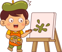 پیش‌نمایش فایل cute-artist-boy-painting-10289668 از پک هنرمند ناز
