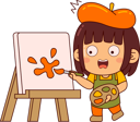 پیش‌نمایش فایل cute-artist-girl-painting-10289675 از پک هنرمند ناز