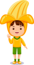 پیش‌نمایش فایل boy-in-banana-costume-10688748 از پک شخصیت پسر بچه میوه ای