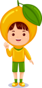 پیش‌نمایش فایل boy-in-lemon-costume-10688752 از پک شخصیت پسر بچه میوه ای