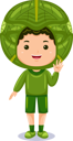 پیش‌نمایش فایل boy-in-cabbage-costume-10688559 از پک شخصیت پسر بچه سبزی ای