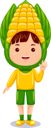 پیش‌نمایش فایل boy-in-corn-costume-10688561 از پک شخصیت پسر بچه سبزی ای