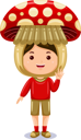 پیش‌نمایش فایل boy-in-mushroom-costume-10688566 از پک شخصیت پسر بچه سبزی ای