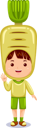 پیش‌نمایش فایل boy-in-radish-costume-10688670 از پک شخصیت پسر بچه سبزی ای