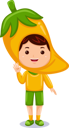 پیش‌نمایش فایل boy-in-yellow-chili-costume-10688674 از پک شخصیت پسر بچه سبزی ای