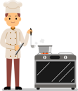 پیش‌نمایش فایل chef-in-uniform-cooking-in-a-commercial-kitchen-3119803 از پک آشپز